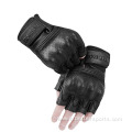 driving weight lifting half finger leather goatskin gloves